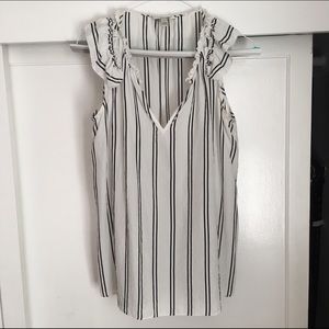 J. Crew sleeveless silk blouse.