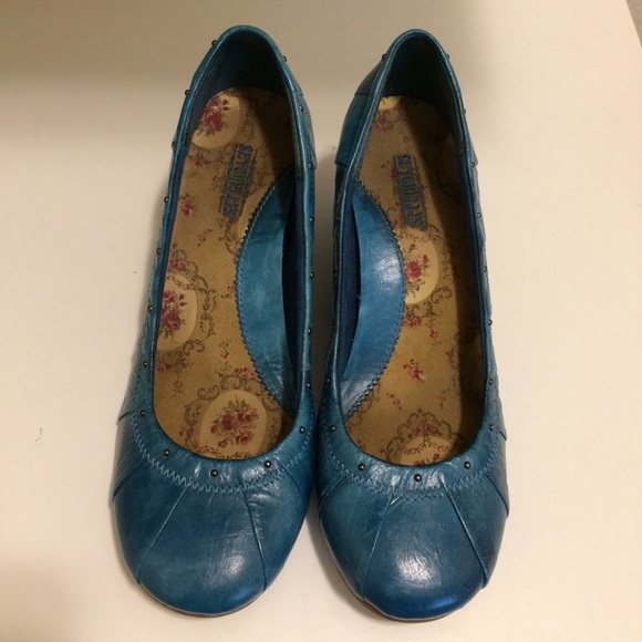 Teal Seychelles wedges