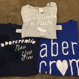 3 Abercrombie Kids T-shirts size small