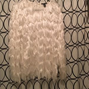Feathered long sleeve shirt