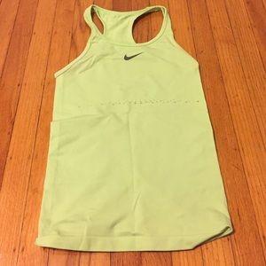 Neon green NIKE tank