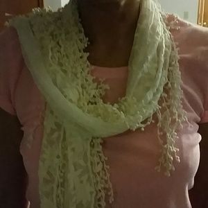Maurices Fringe Off white Scarf