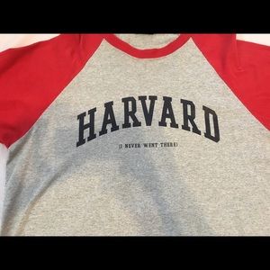 HARVARD PARODY SHIRT (I NEVER WENT THERE) XL