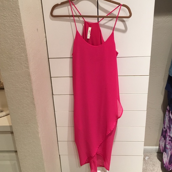 Pink high low dress!