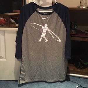 Nike Baseball 3/4 Dri-Fit Tee