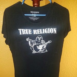 True religion black Buddha T- shirt