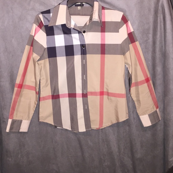 Collared, plaid, button up shirt