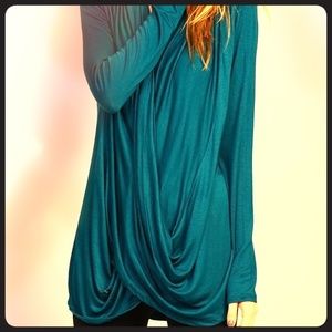 Teal Splice Blouse