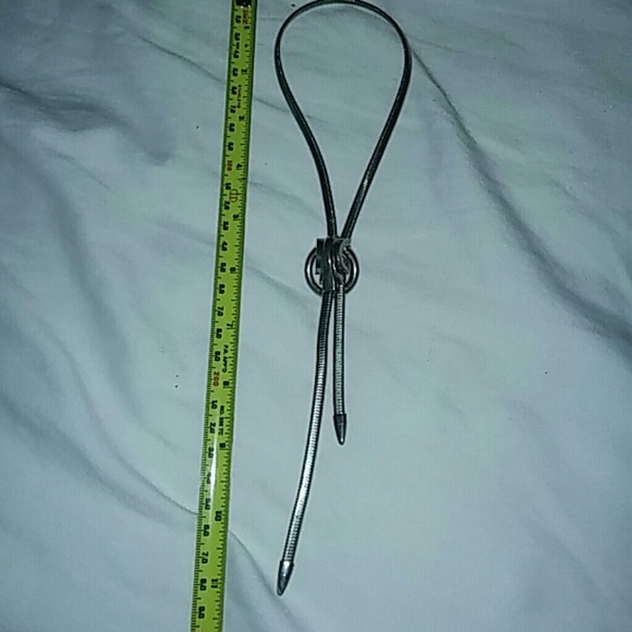 Antique Zipline adjustable bolo necktie Necklace - Picture 2 of 4