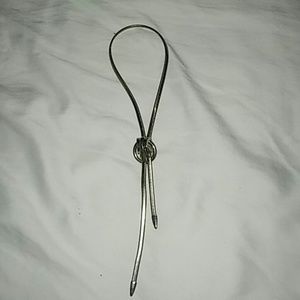 Antique Zipline adjustable bolo necktie Necklace