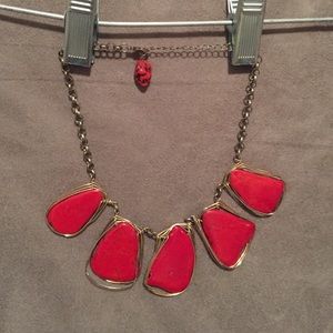 Red stone necklace