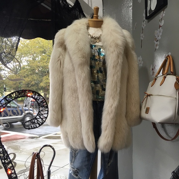 Silver fox fur