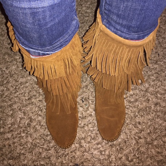 3 layers Minnetonka moccasins