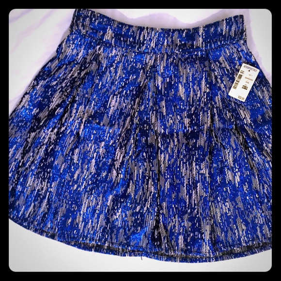 XS metallic Blue skirt