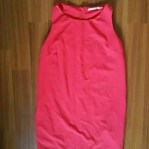 New Studded Dress W/ Cut Out Back in RedSize M