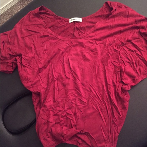 Maroon shirt sleeve