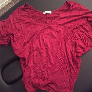 Maroon shirt sleeve