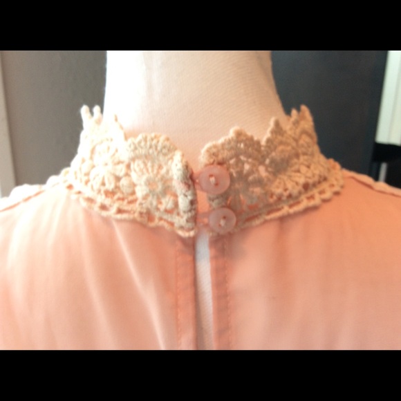 DONATED! Sleeveless Peach-Colored Top - Picture 3 of 4