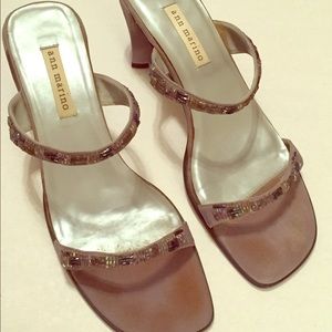 Ann Marino women's beaded dress sandals