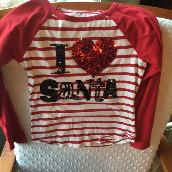 Children's Place Christmas Shirt. 7/8 size