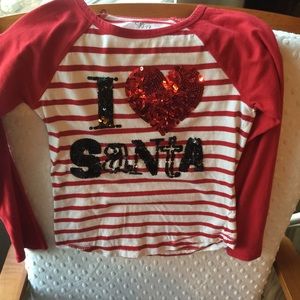 Children's Place Christmas Shirt. 7/8 size