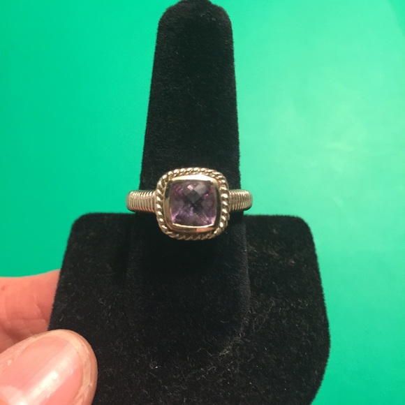 Authentic Judith Ripka amethyst ring