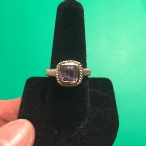 Authentic Judith Ripka amethyst ring