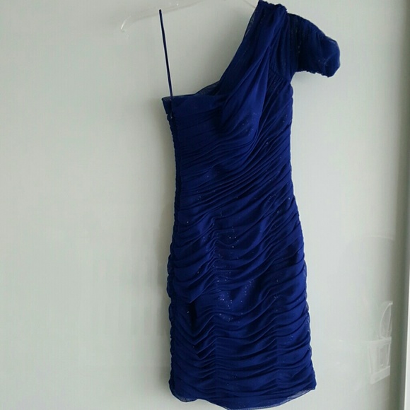 BCBG Short Navy blue sequence/tool dress