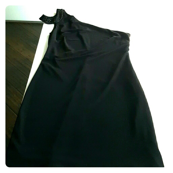 Short Black one shoulder dress by laundry