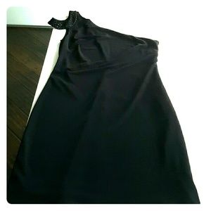 Short Black one shoulder dress by laundry