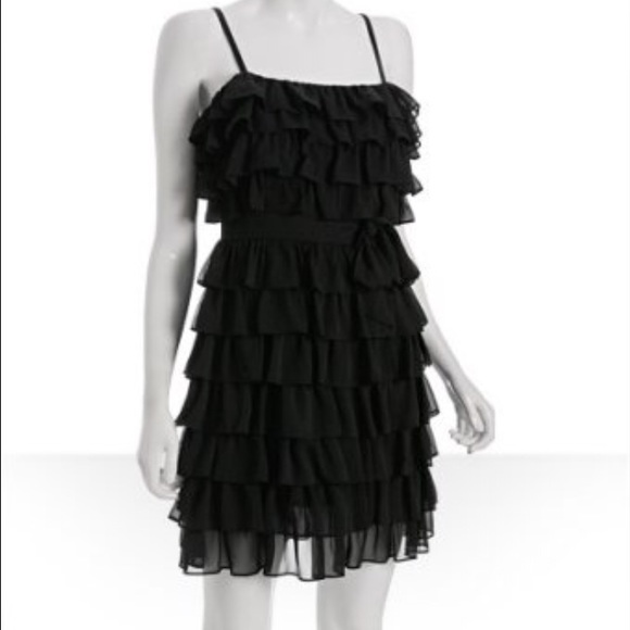 JUICY COUTURE gorgeous black tiered ruffle dress - Picture 3 of 3