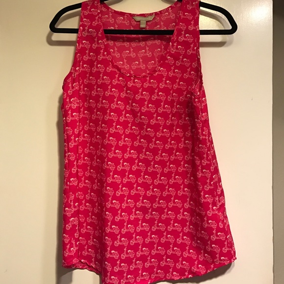 Banana Republic pink Vespa Scooter Tank