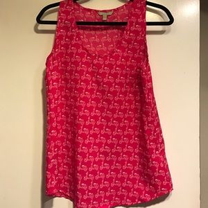 Banana Republic pink Vespa Scooter Tank