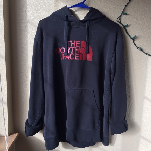 The North Face Sweaters - The North Face Black/Red Hoodie