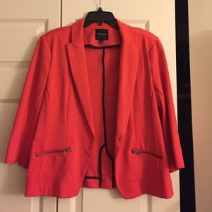 Super cute and comfy coral blazer NWOT