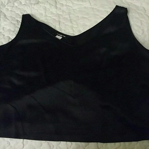 Silk black tank evening wear Jones New York