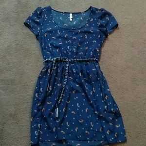 Xhilaration dress, blue, flowery print