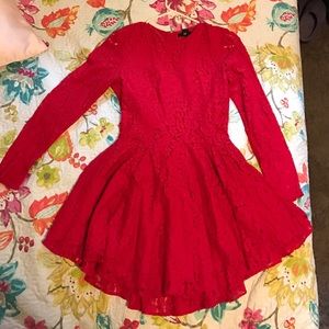 H & M red party dress