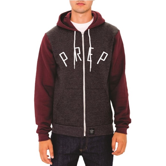 PREP Agency Hooded Sweatshirt (heather/burg)