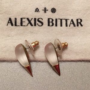 Alexis Bittar Gold Capped Spike Stud