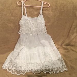 Cute white Justice Dress Size 7 Girls