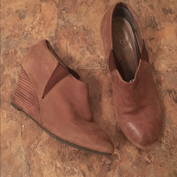Brown booties