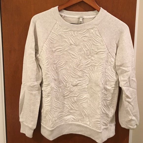JCREW Tulip Embroidery Sweatshirt - Picture 2 of 2
