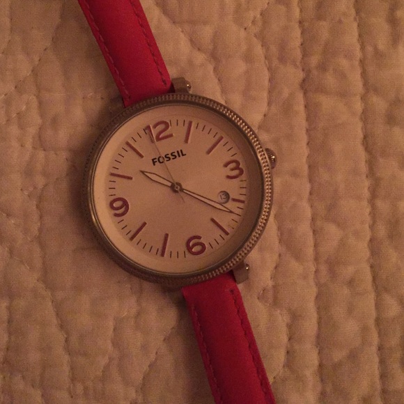 Pink Fossil Watch