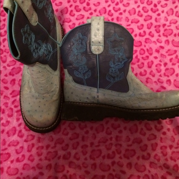 Teal Womans Roper Cowgirl Boots