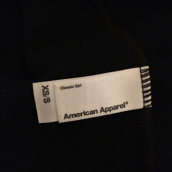 American Apparel One Shoulder Dress Black XS/S - Picture 3 of 4