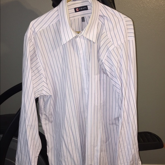 XL Chaps Pinstriped Button Up. EUC - Picture 1 of 2