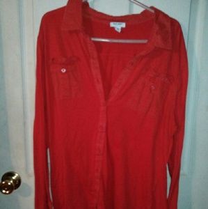 Orange old navy blouse