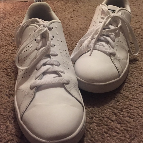 All white Adidas