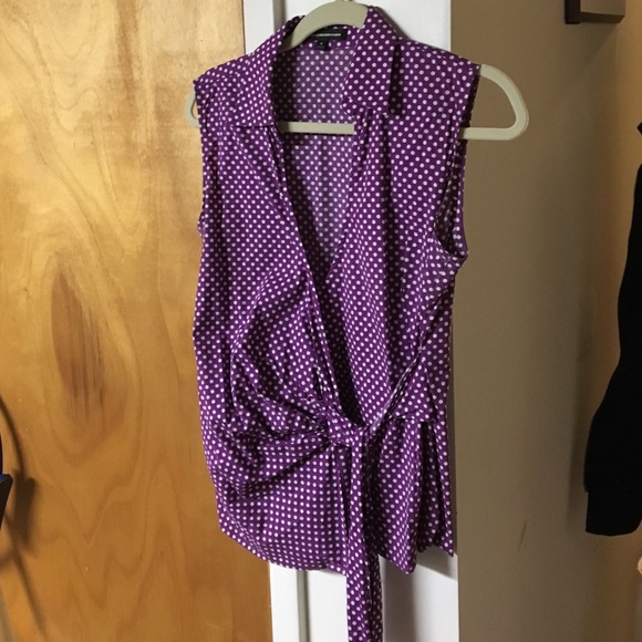 Purple Polka Dot Shirt